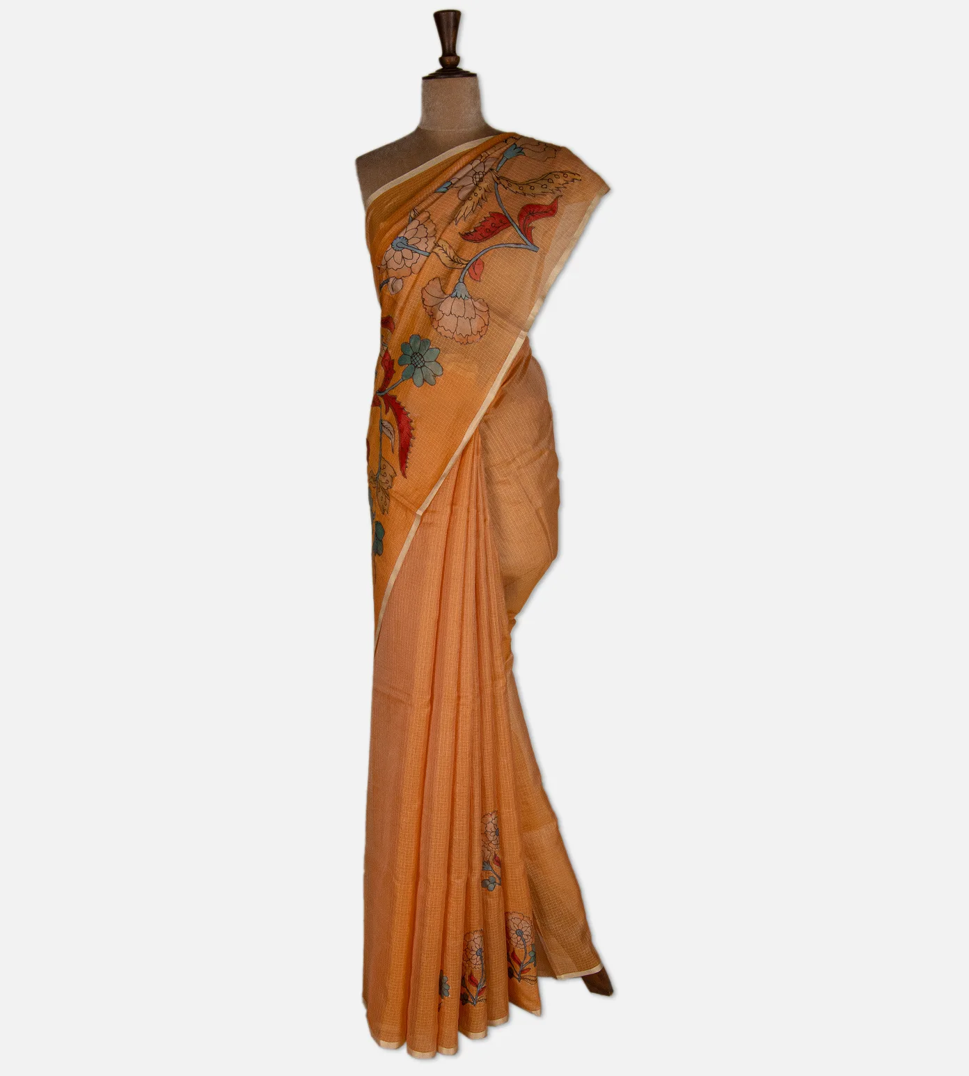 orange-kota-cotton-saree-d12140767-b