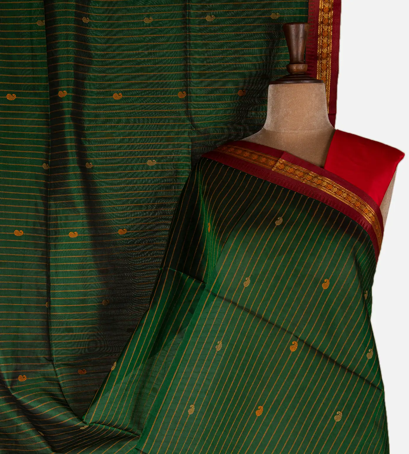 green-cotton-silk-saree-d12140525-a