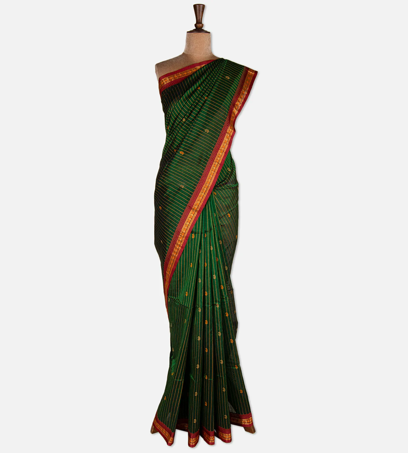 green-cotton-silk-saree-d12140525-b