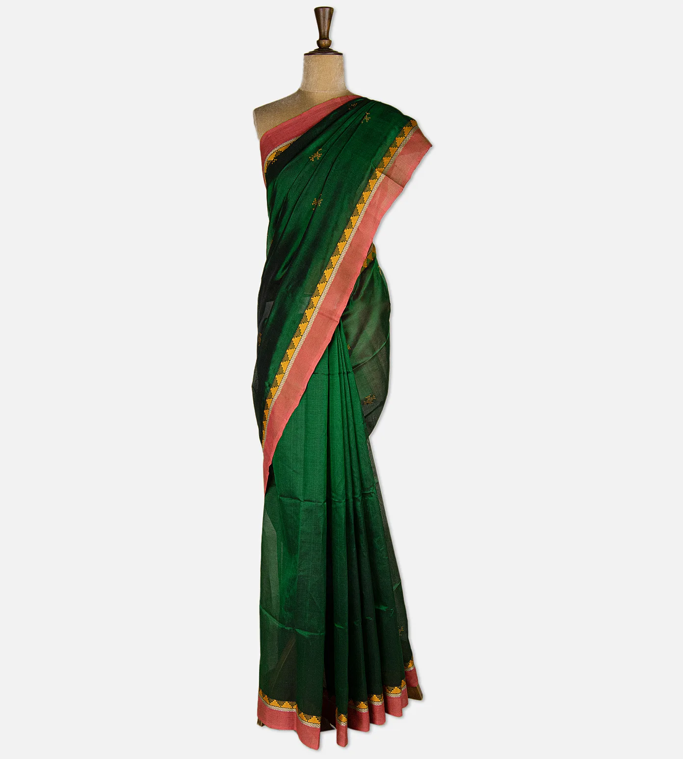 green-cotton-silk-saree-d12140582-b