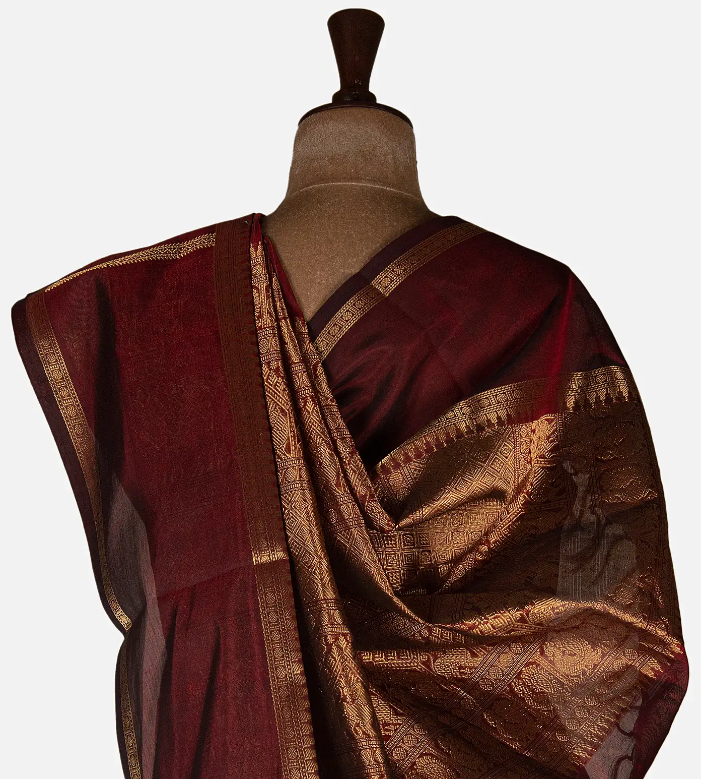 maroon-cotton-silk-saree-d11138463-c