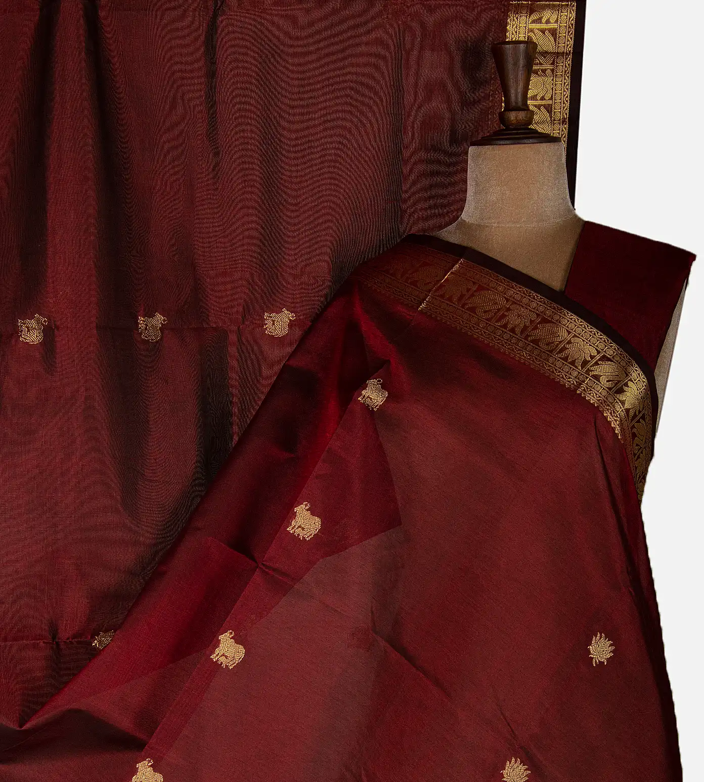 maroon-cotton-silk-saree-d11138426-a