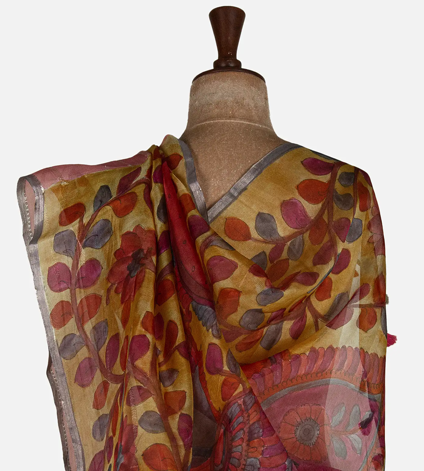 maroon-organza-saree-d11137759-c