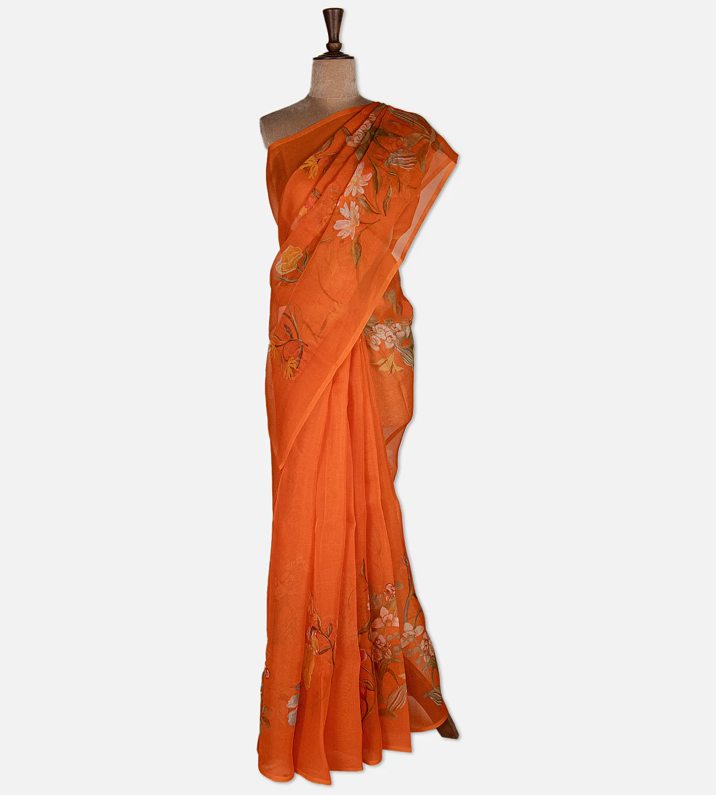 orange-organza-saree-d12143406-b