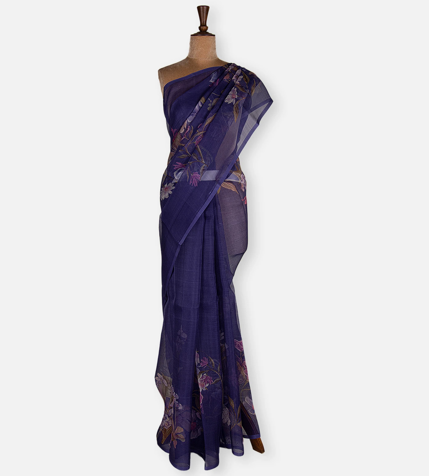 blue-organza-saree-d12143401-b