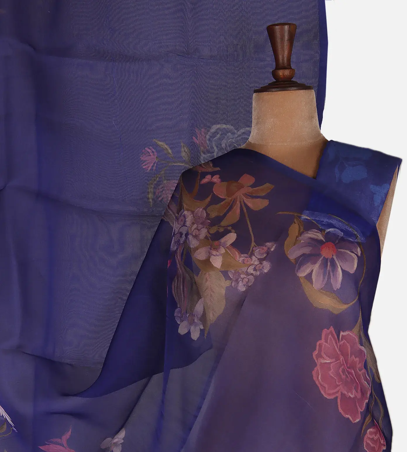 blue-organza-saree-d12143401-a