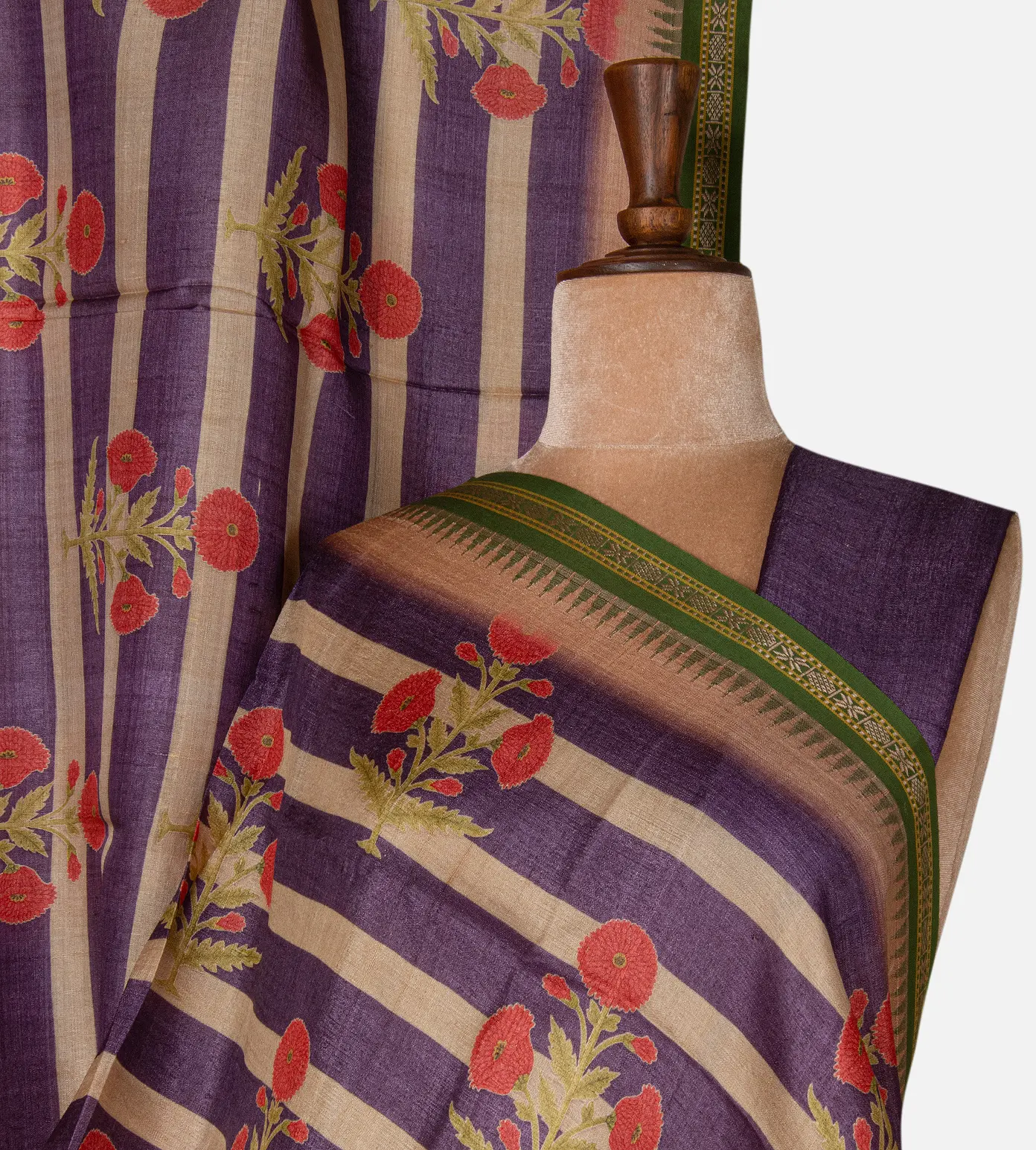 purple-and-beige-tussar-saree-d11139498-a