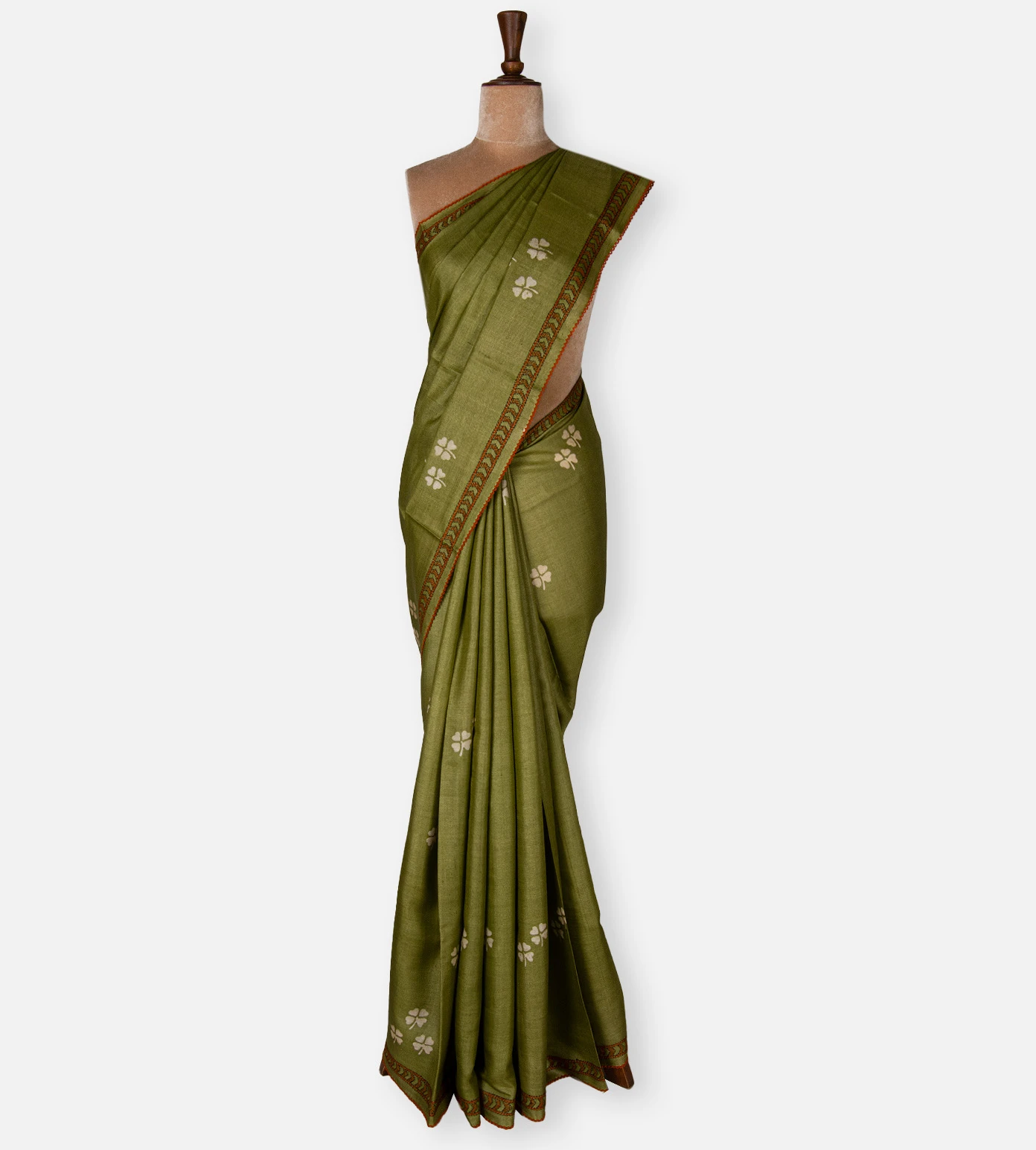light-green-tussar-saree-d09124285-b