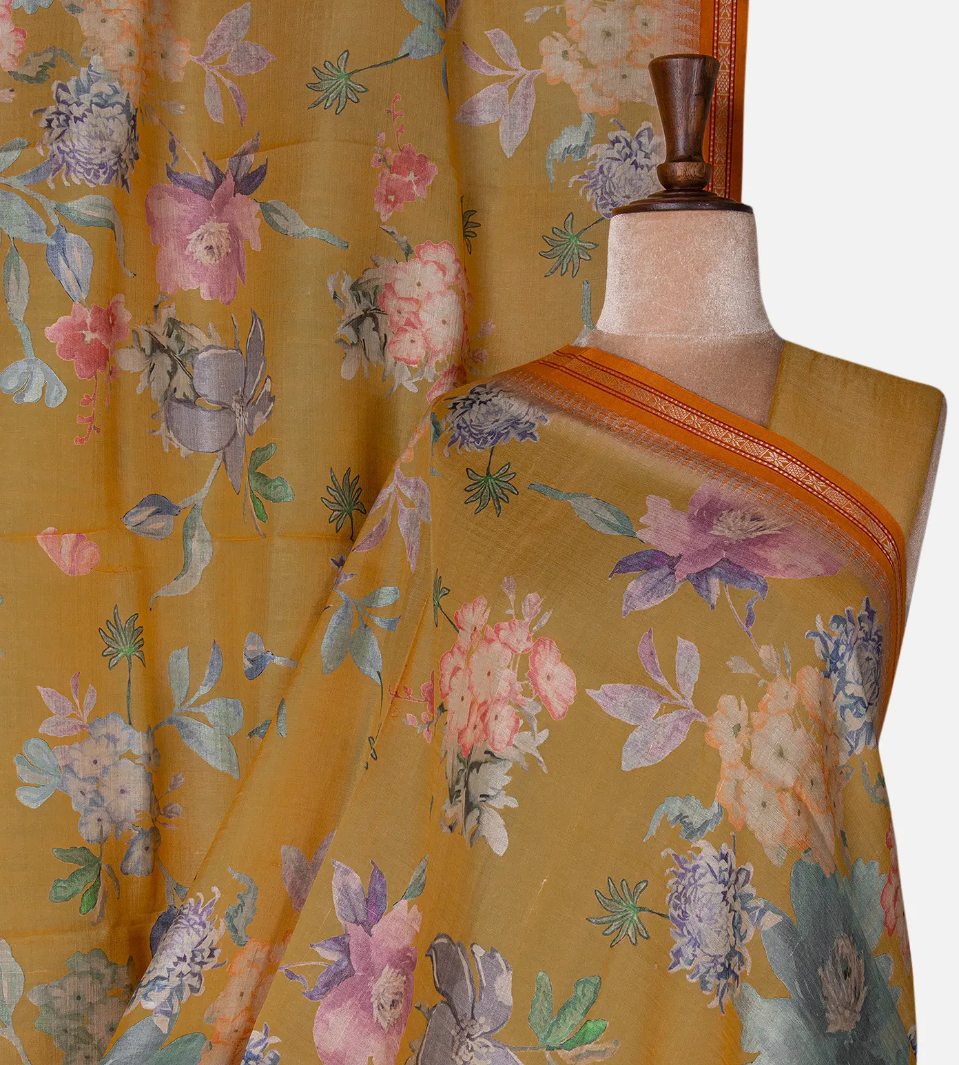 yellow-tussar-saree-d11139497-a