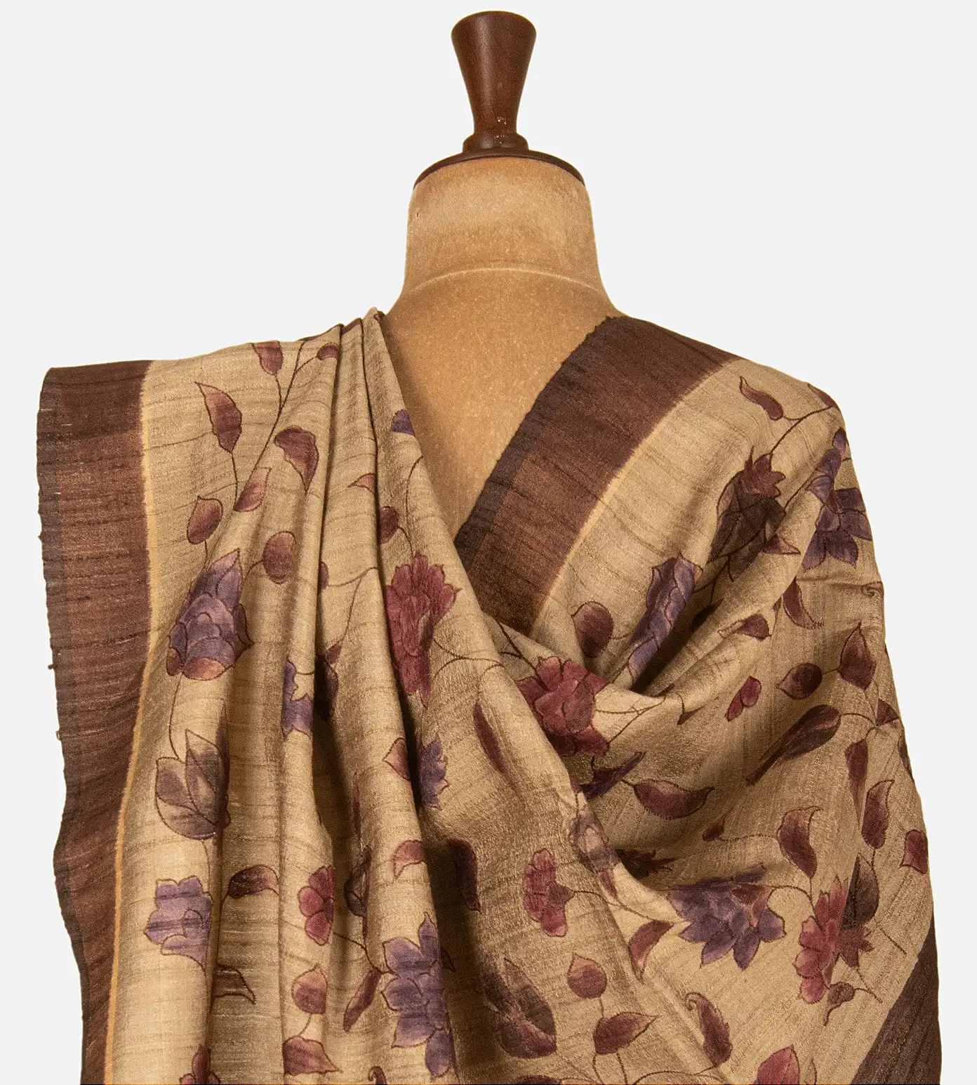 multicolour-tussar-saree-d11136087-c