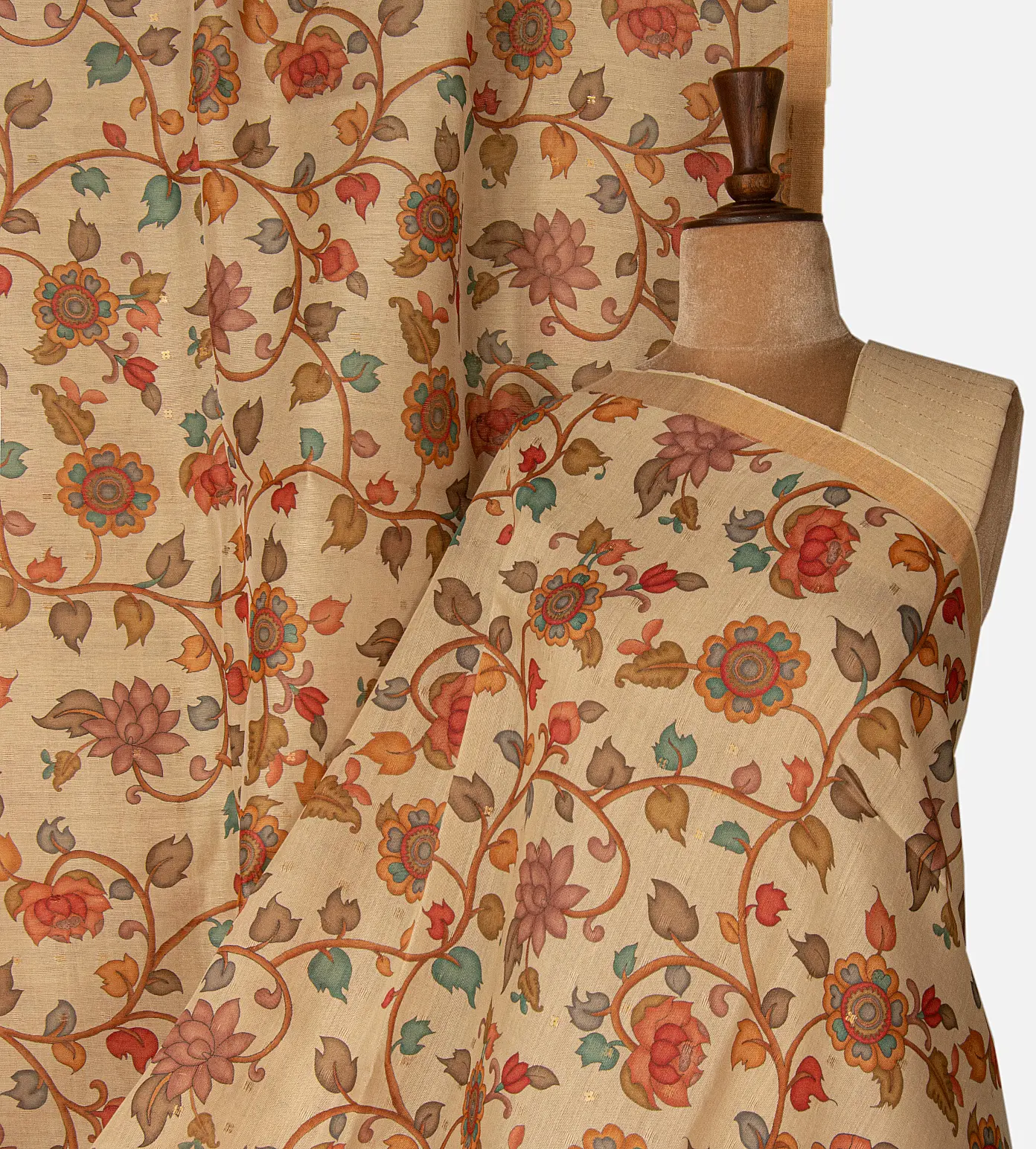 beige-tussar-saree-d12142854-a