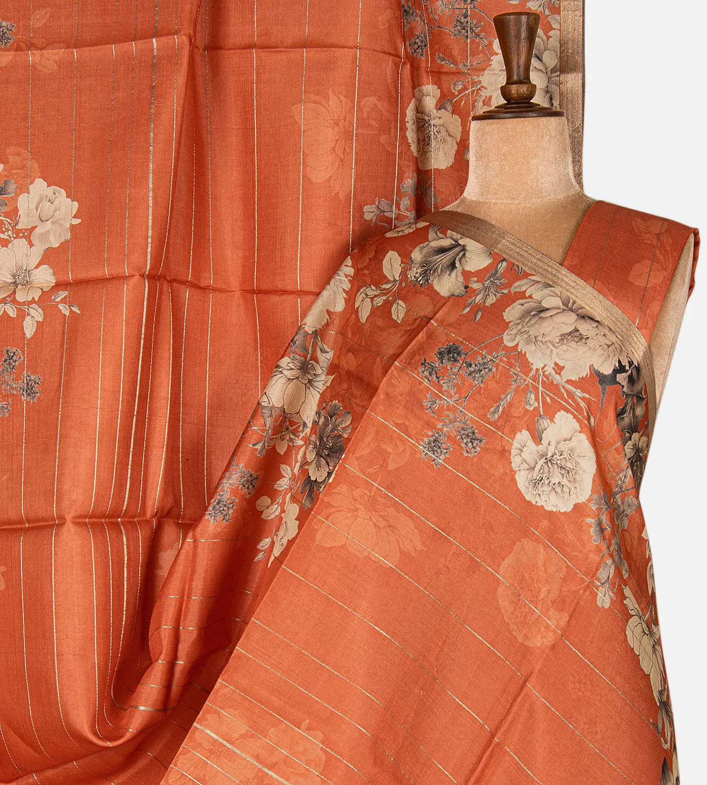orange-tussar-printed-saree-d09125614-a