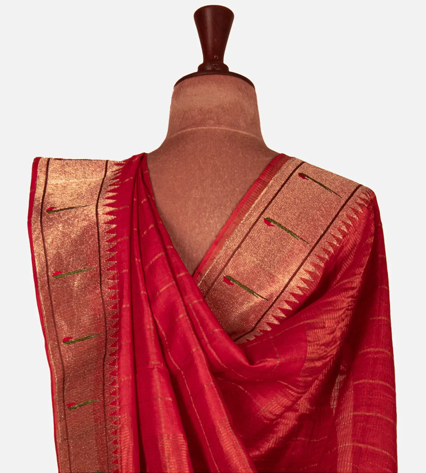 red-tussar-saree-e01145963-c