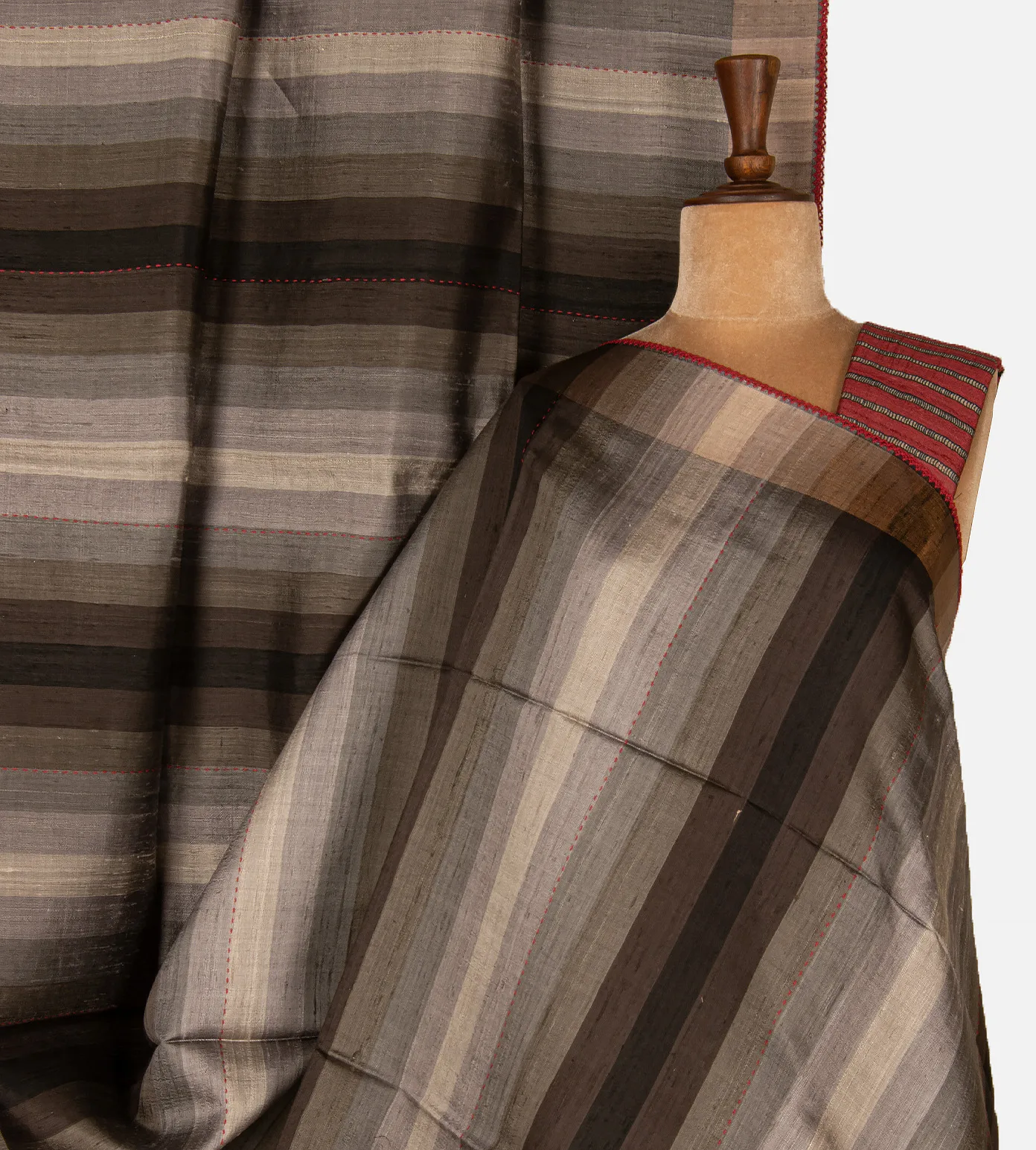 multicolour-tussar-saree-d09128749-a