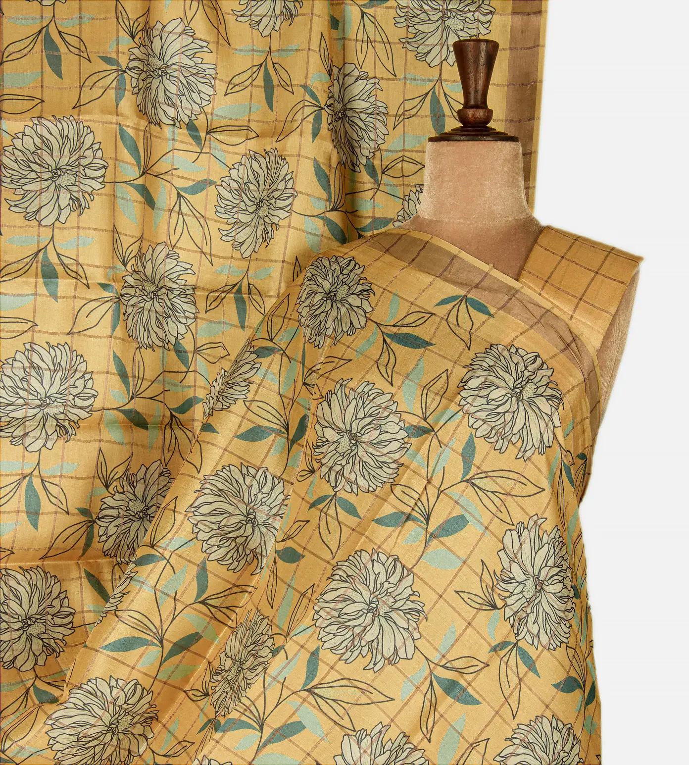 yellow-tussar-printed-saree-d12141216-a