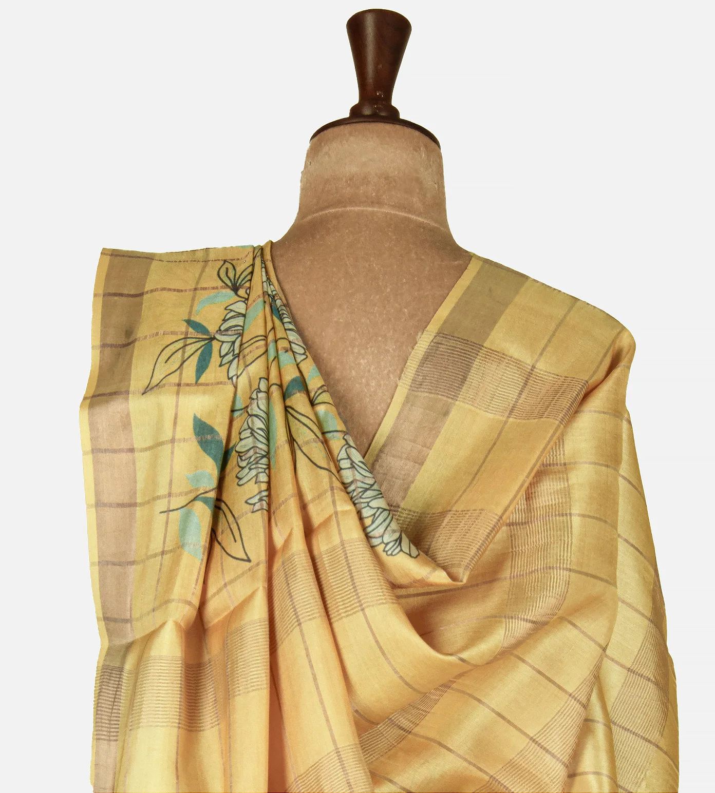 yellow-tussar-printed-saree-d12141216-c