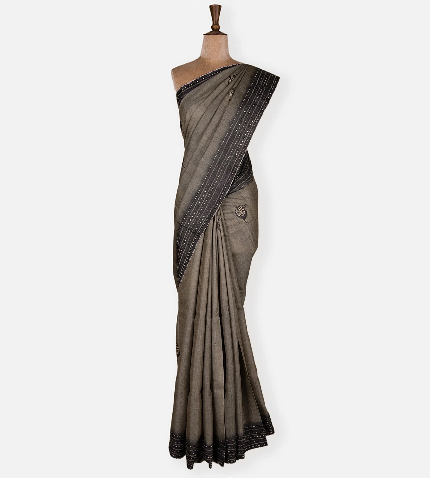 grey-tussar-printed-saree-c1179970-b