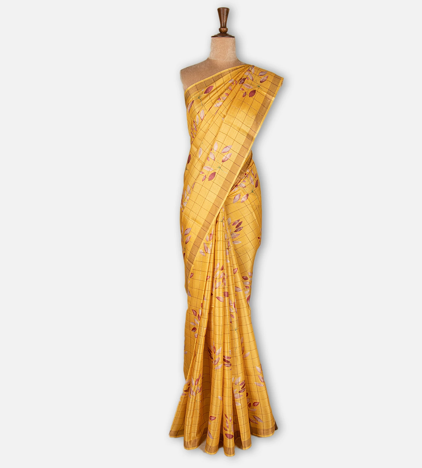 yellow-tussar-printed-saree-d12141213-b
