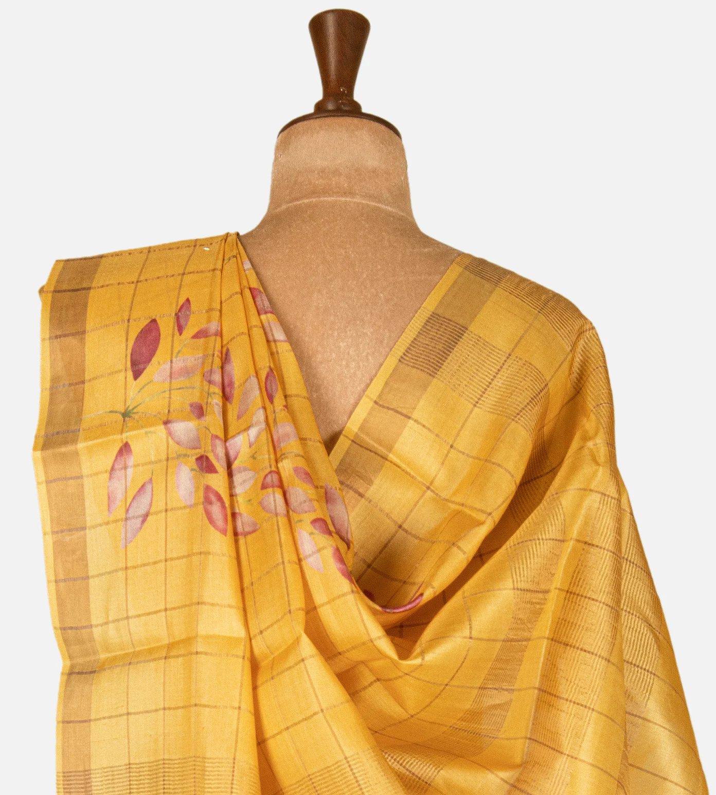 yellow-tussar-printed-saree-d12141213-c
