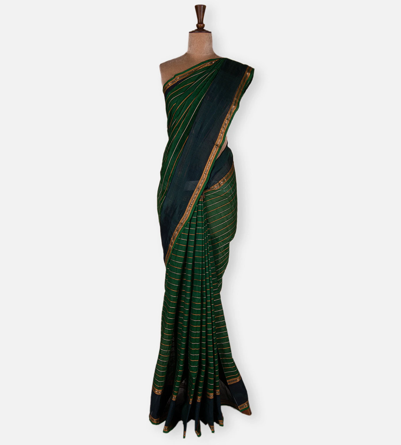 green-cotton-silk-saree-d12140574-b