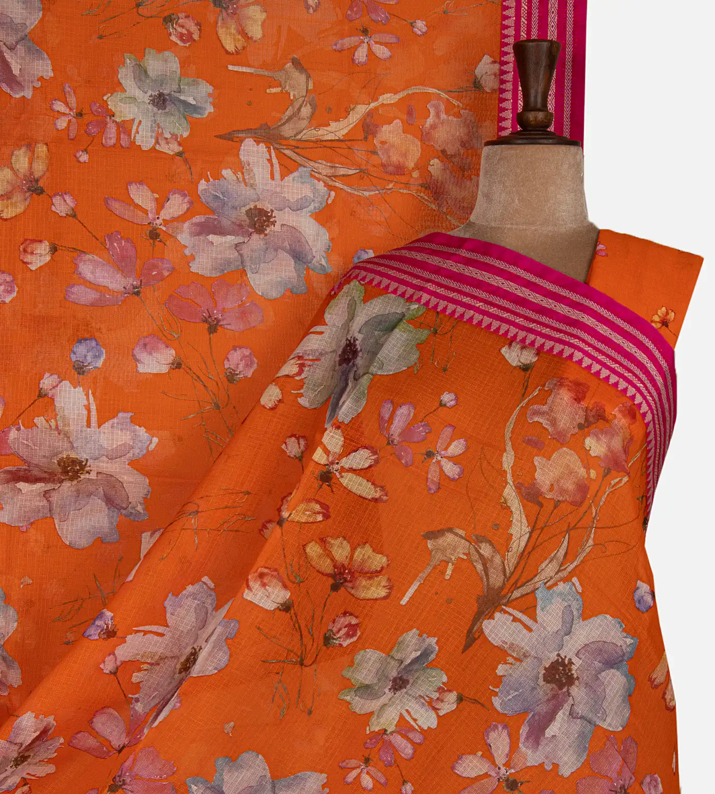 orange-kota-cotton-saree-d09127636-a