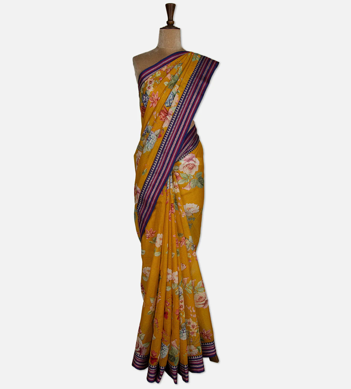 yellow-kota-cotton-saree-d09127625-b