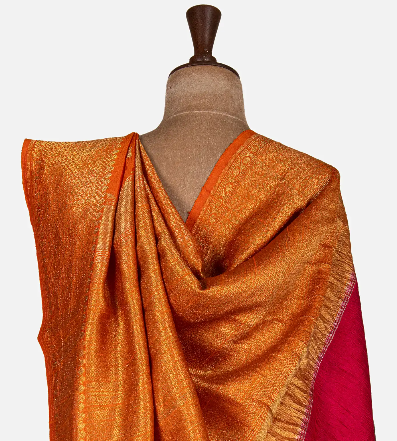 orange-banarasi-tussar-saree-d11138531-c