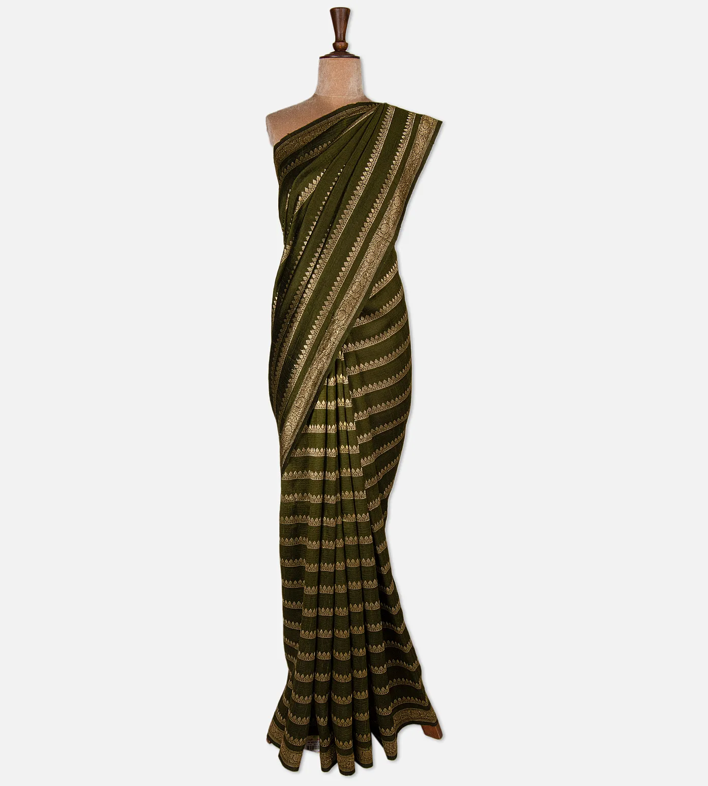 green-banarasi-tussar-saree-d09128065-b