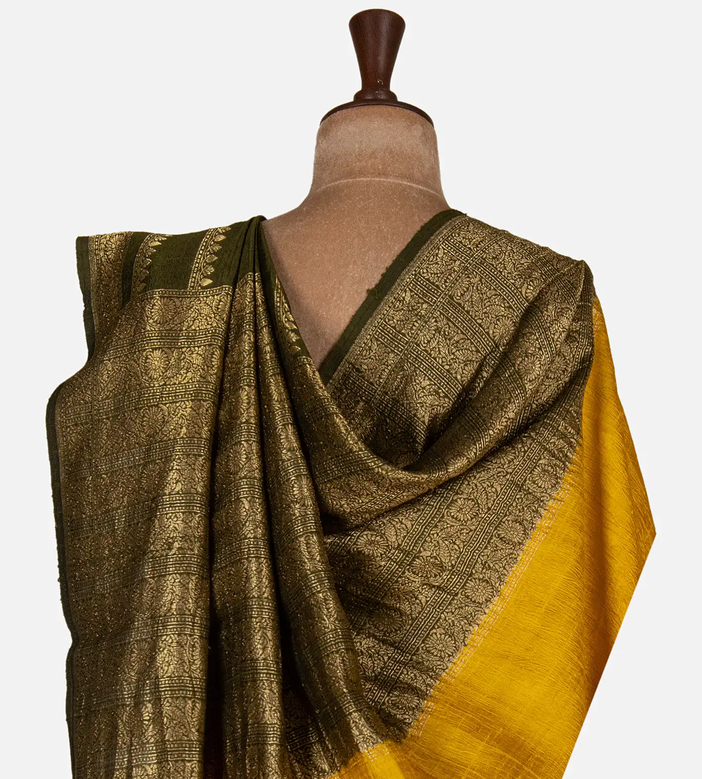 green-banarasi-tussar-saree-d09128065-c