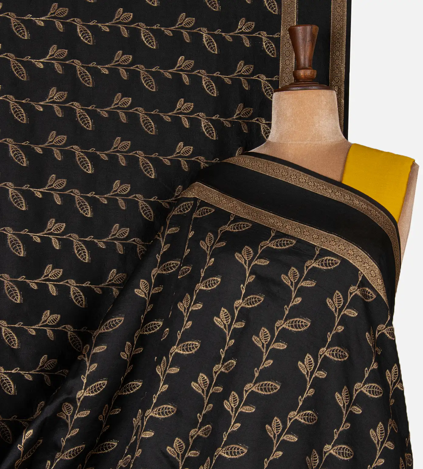 black-banarasi-tussar-saree-d12140705-a