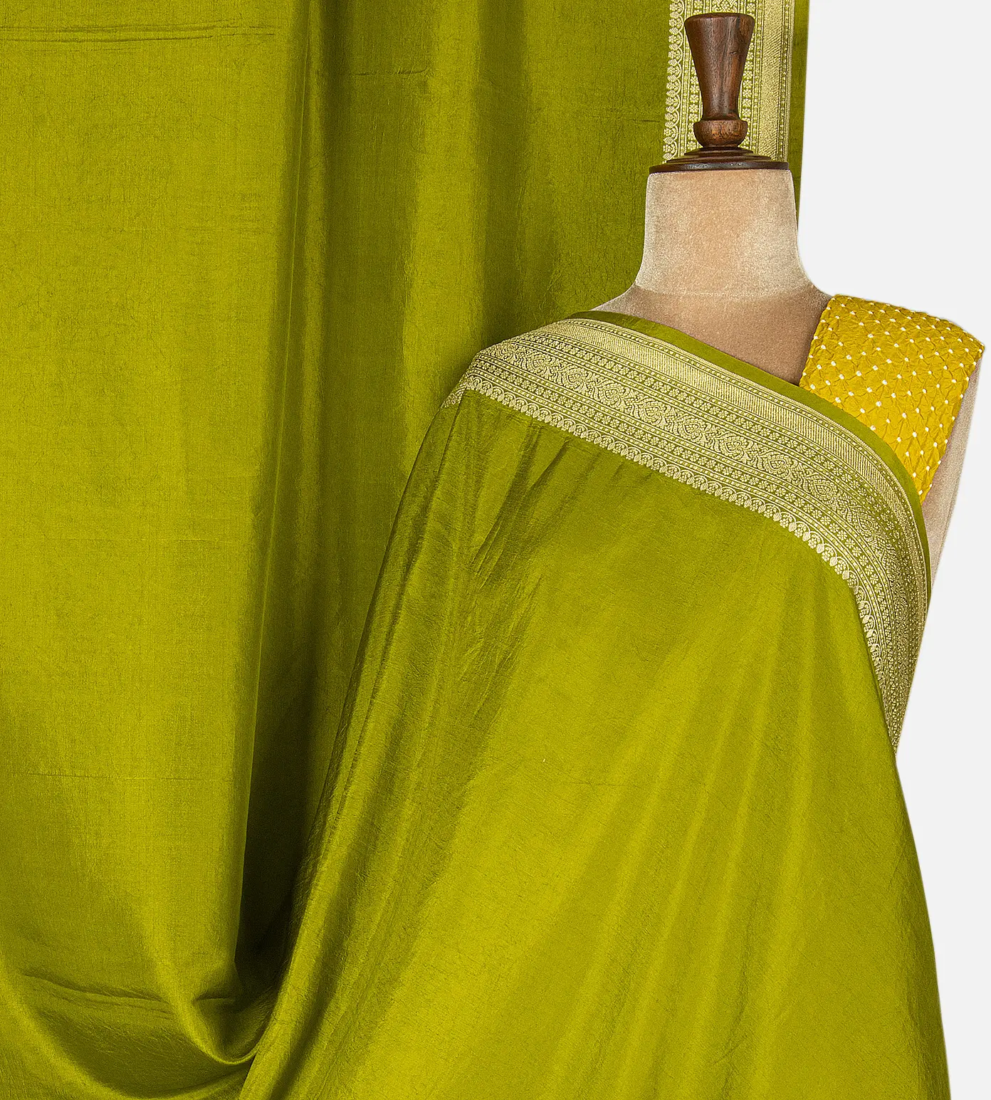 lime-green-banarasi-kattan-silk-saree-d09127234-a