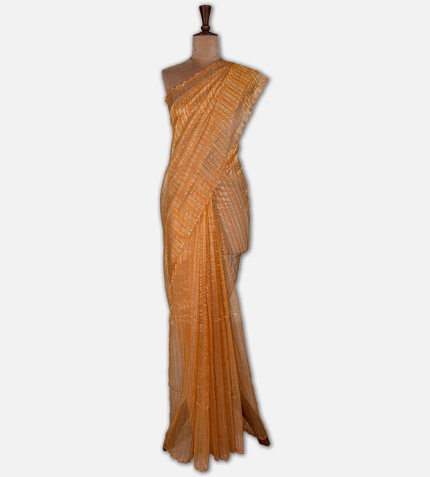 yellow-tussar-organza-saree-d12142677-b