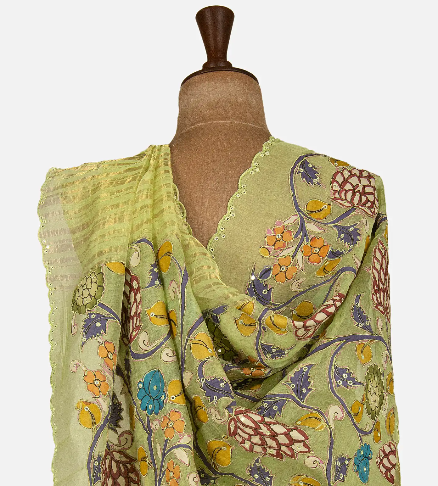 light-green-tussar-organza-saree-d11139685-c