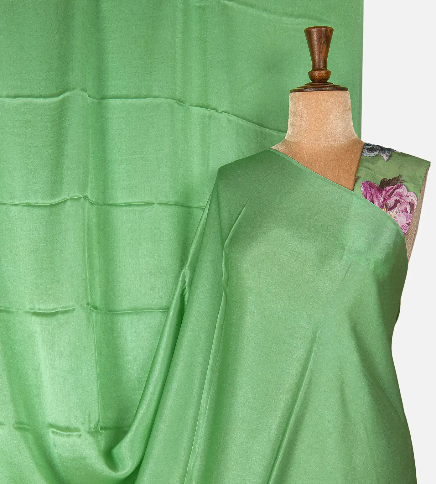 green-satin-crepe-saree-d11139717-a