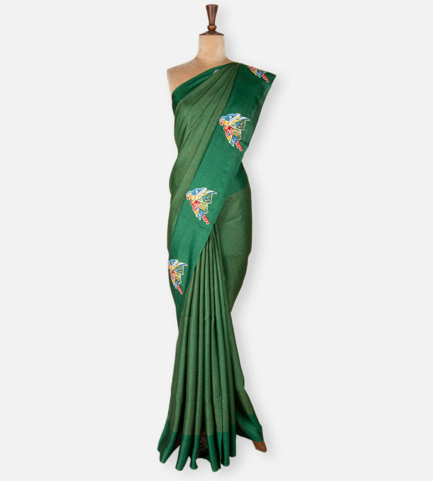green-tussar-saree-e01145931-b