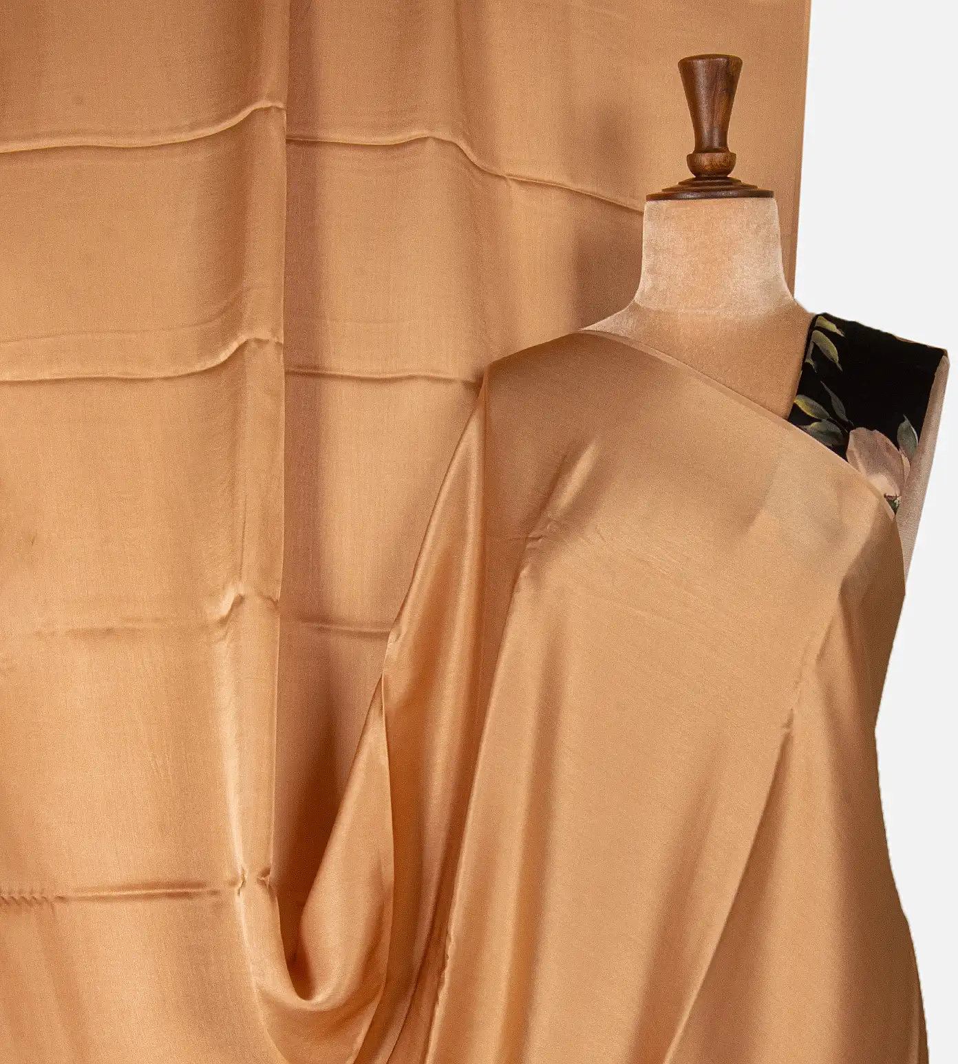 light-brown-satin-crepe-saree-d12140095-a