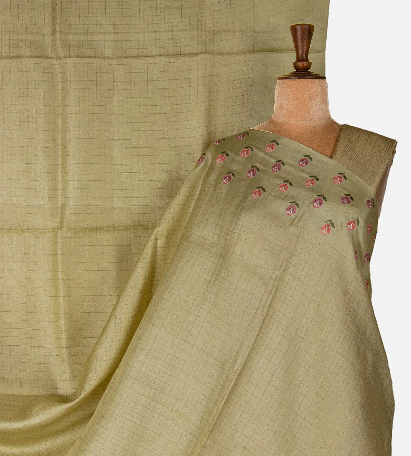 green-tussar-saree-e01145941-a