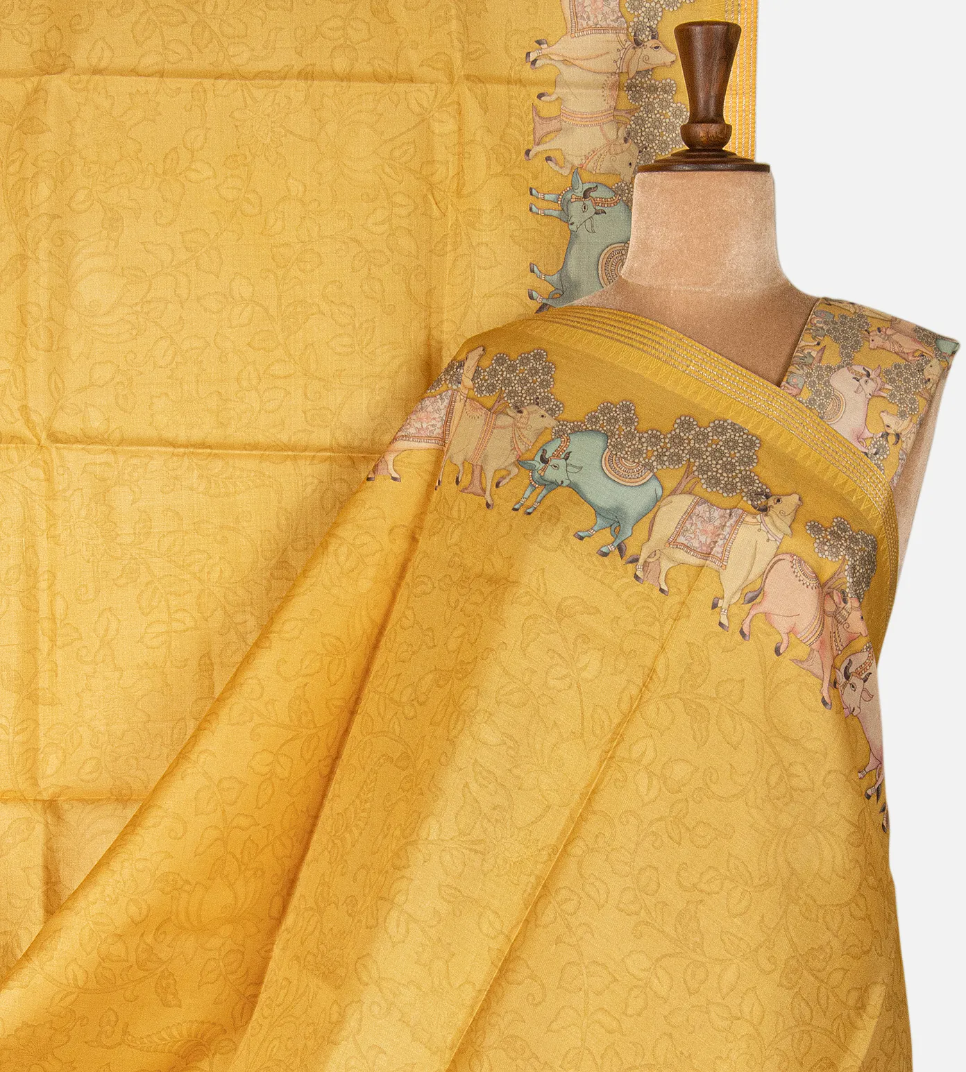 yellow-tussar-printed-saree-d09125630-a