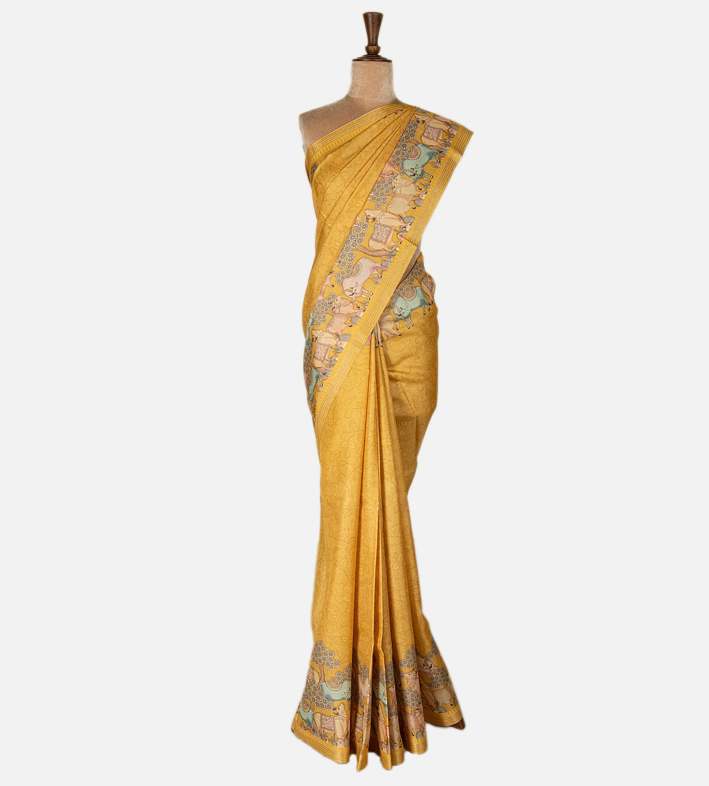 yellow-tussar-printed-saree-d09125630-b