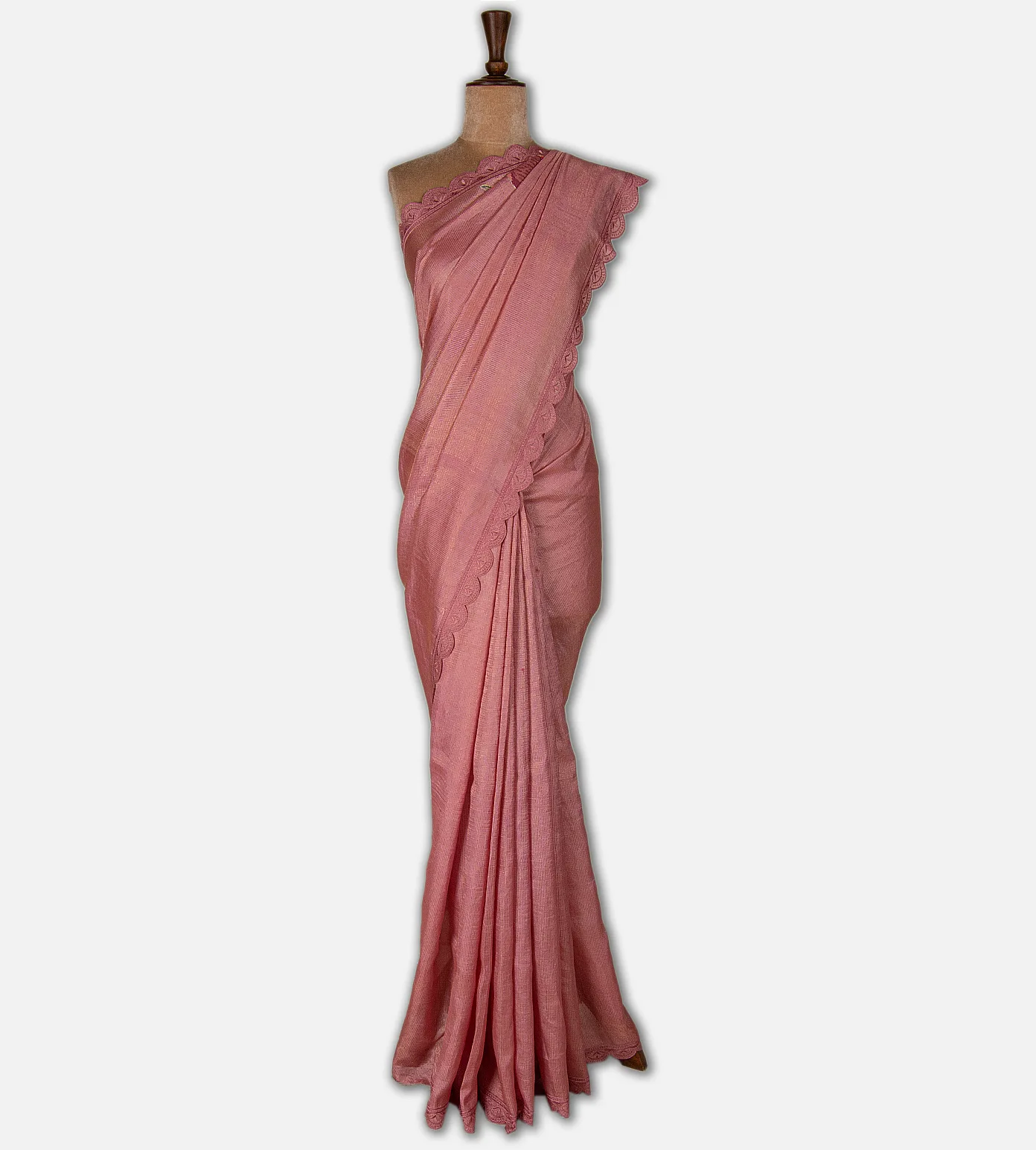 salmon-pink-tussar-saree-d08117290-b