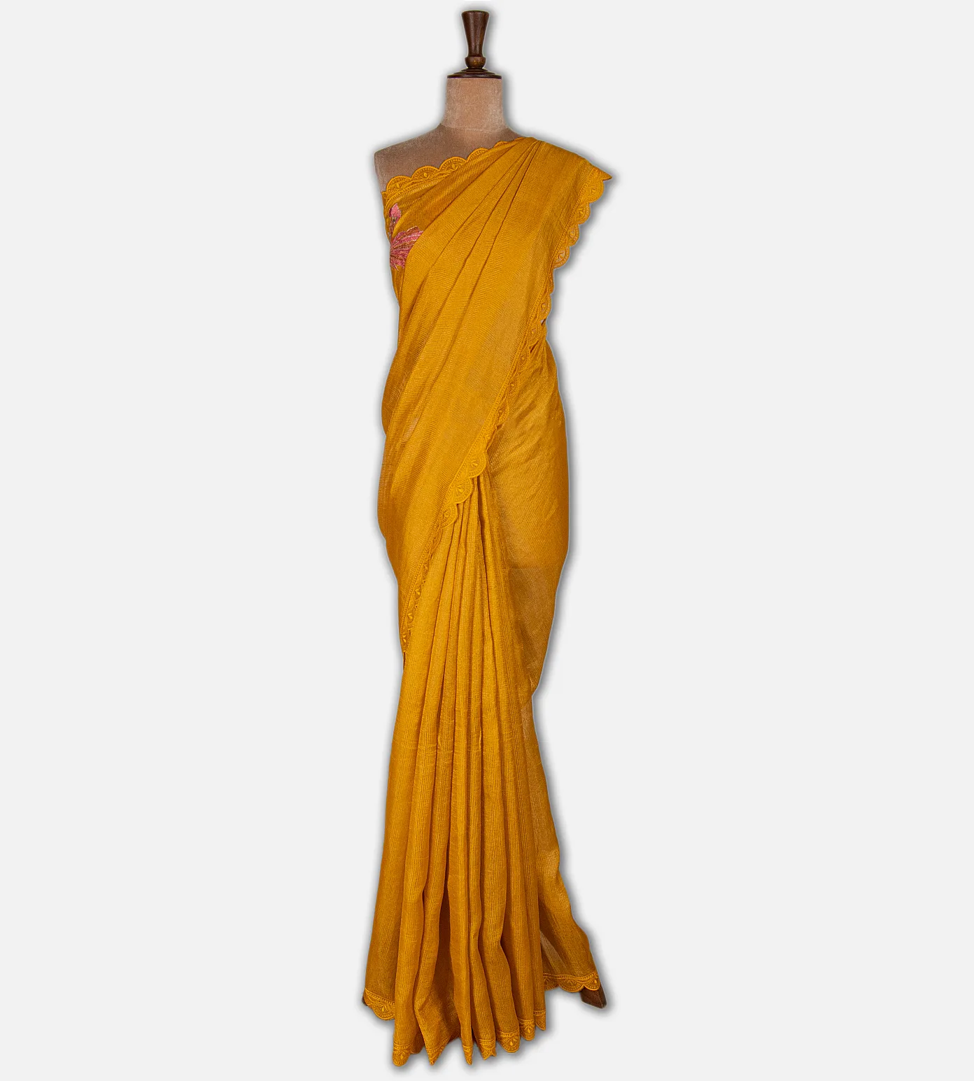 yellow-tussar-saree-d0395892-b