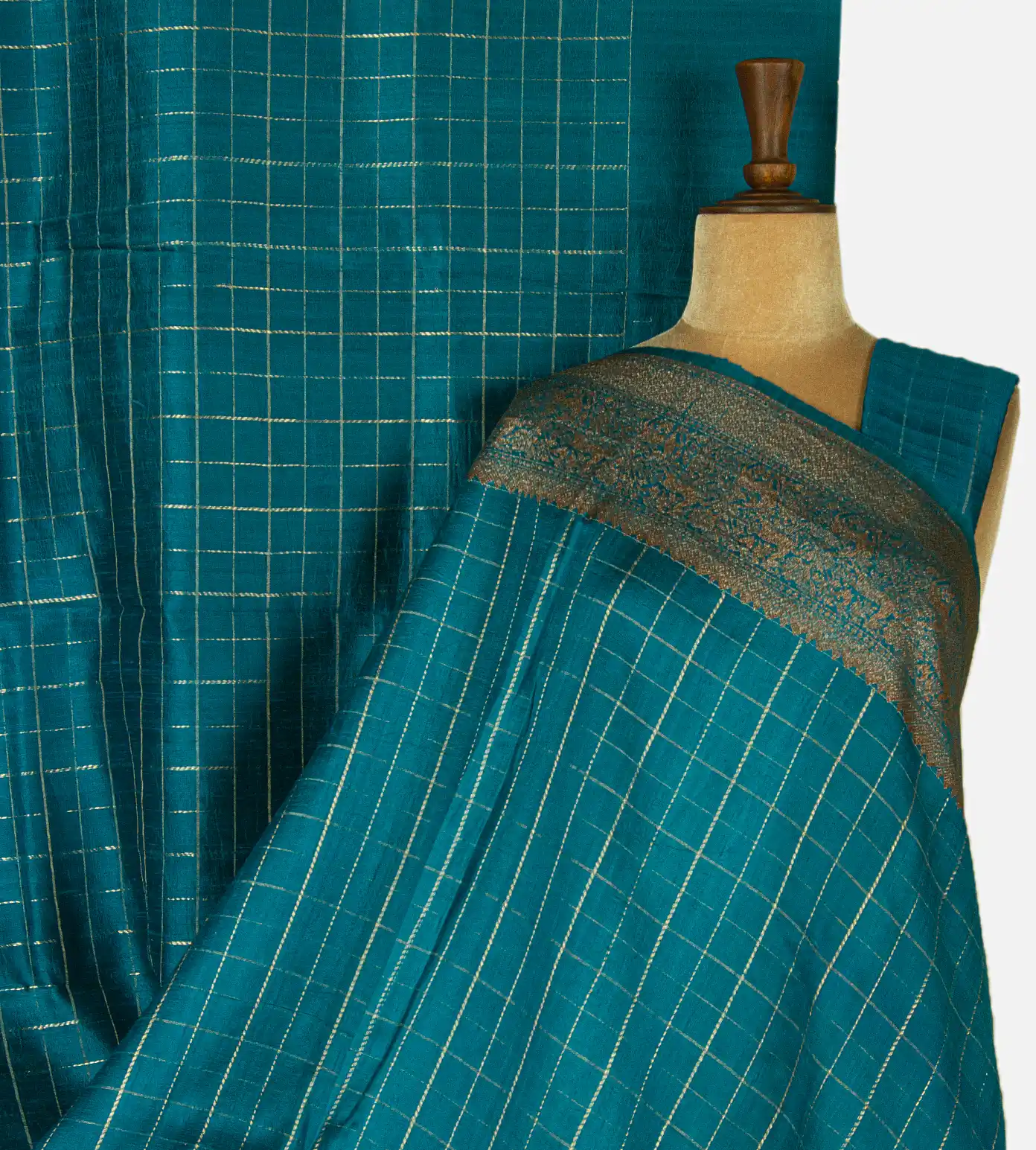 blue-banarasi-tussar-saree-d05105152-a