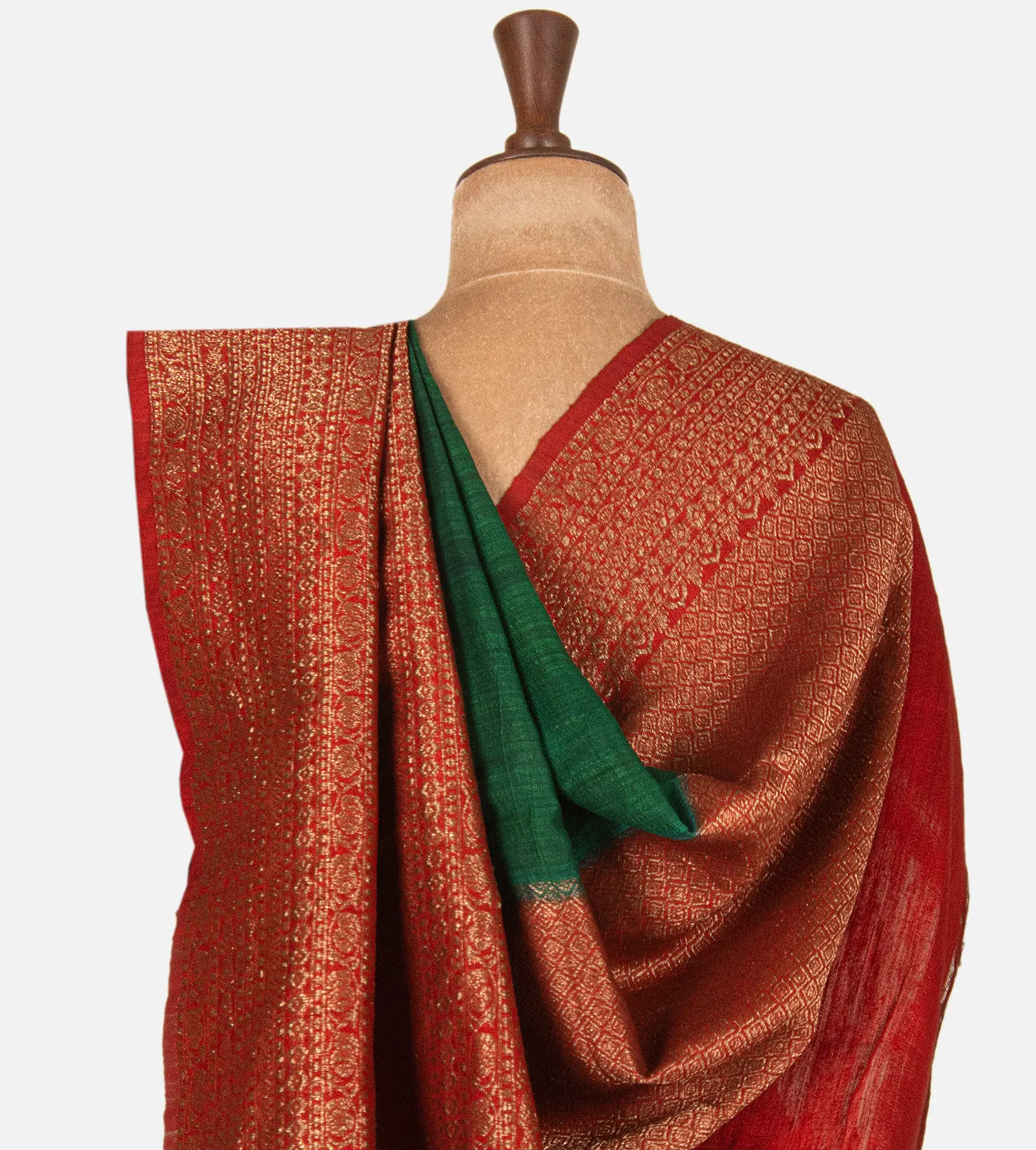 green-banarasi-tussar-saree-c1282278-c