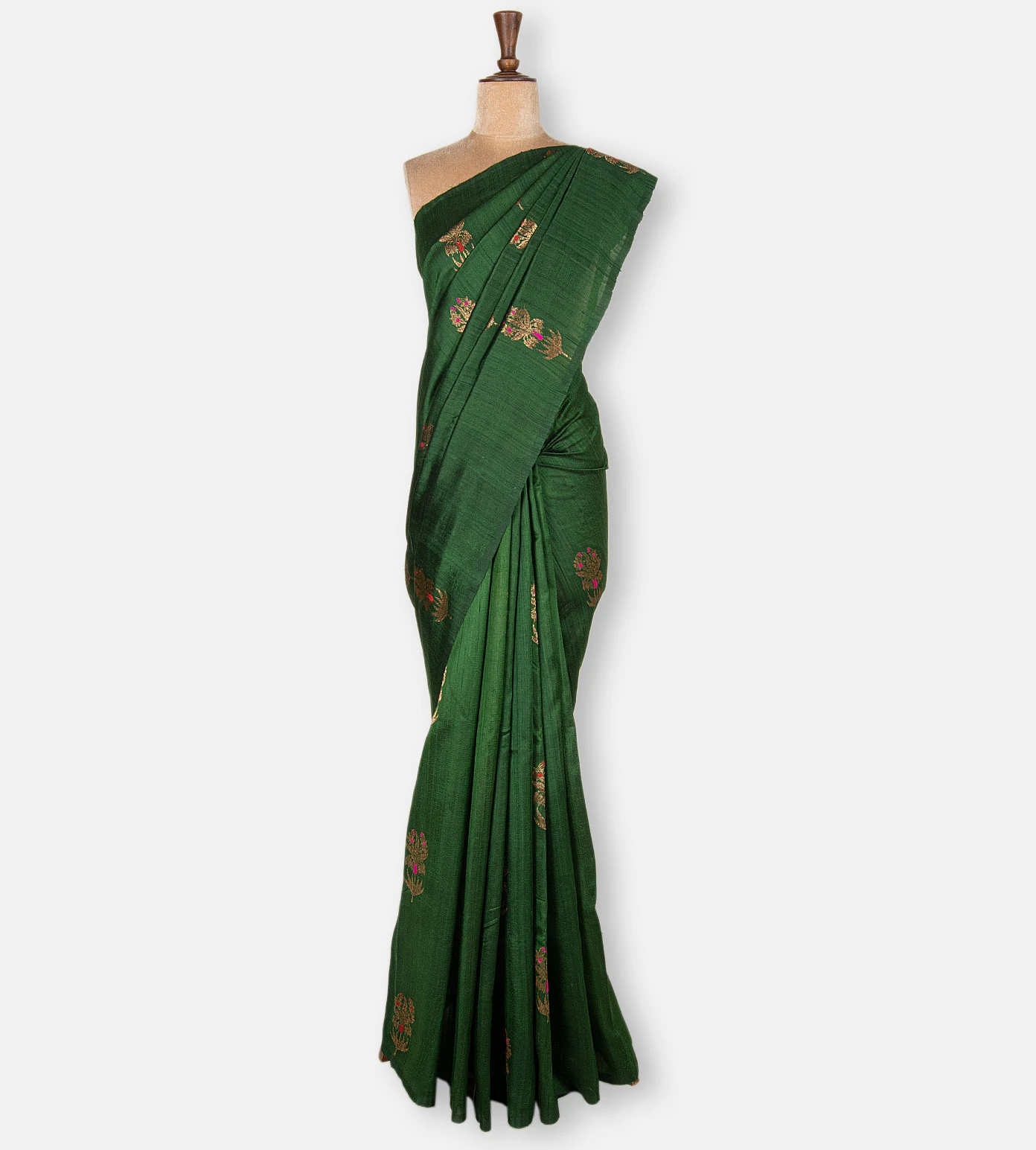 green-banarasi-tussar-saree-d10132311-b