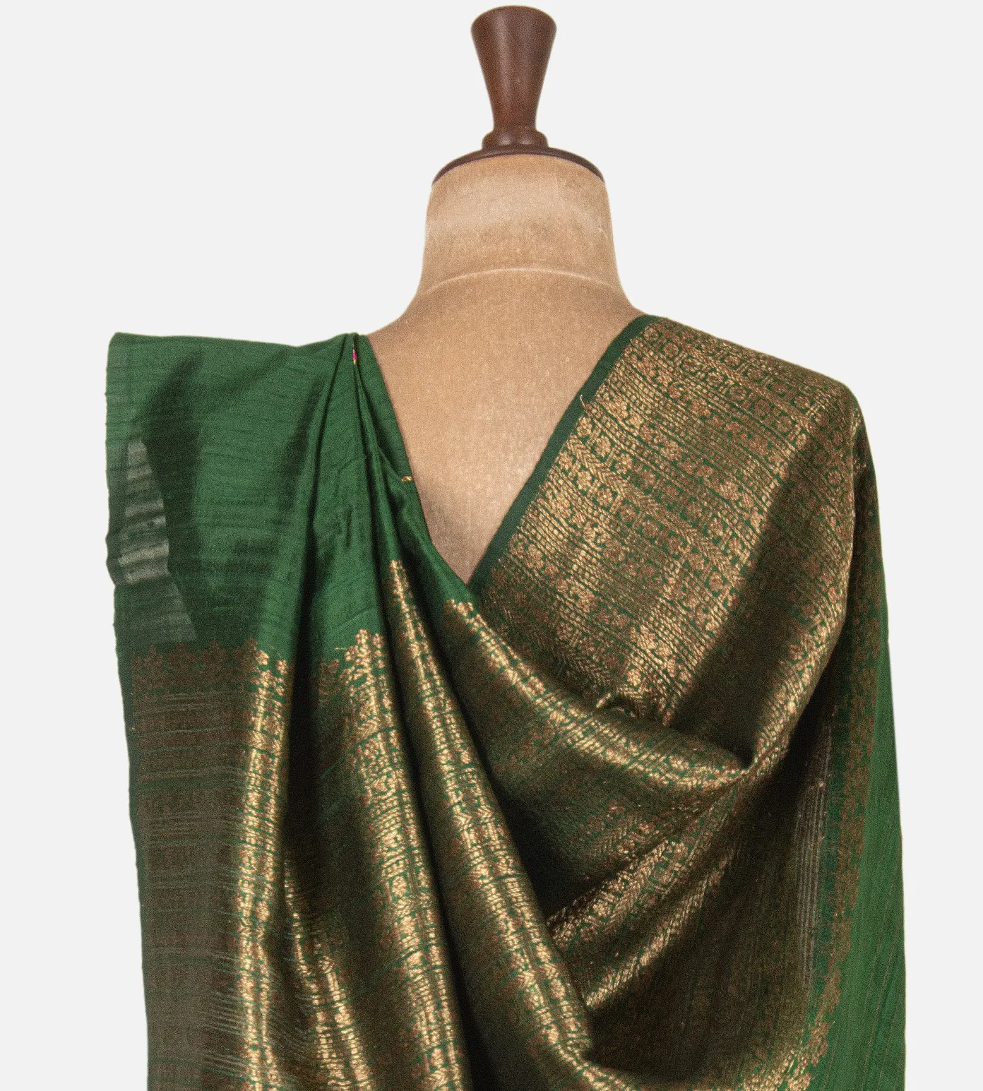 green-banarasi-tussar-saree-d10132311-c