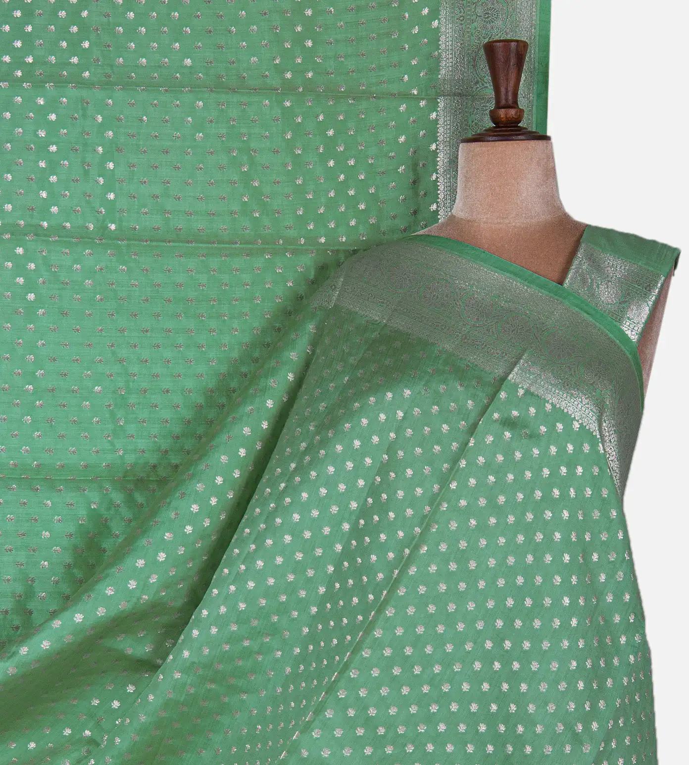 pistachio-green-chaniya-silk-saree-d09128859-a