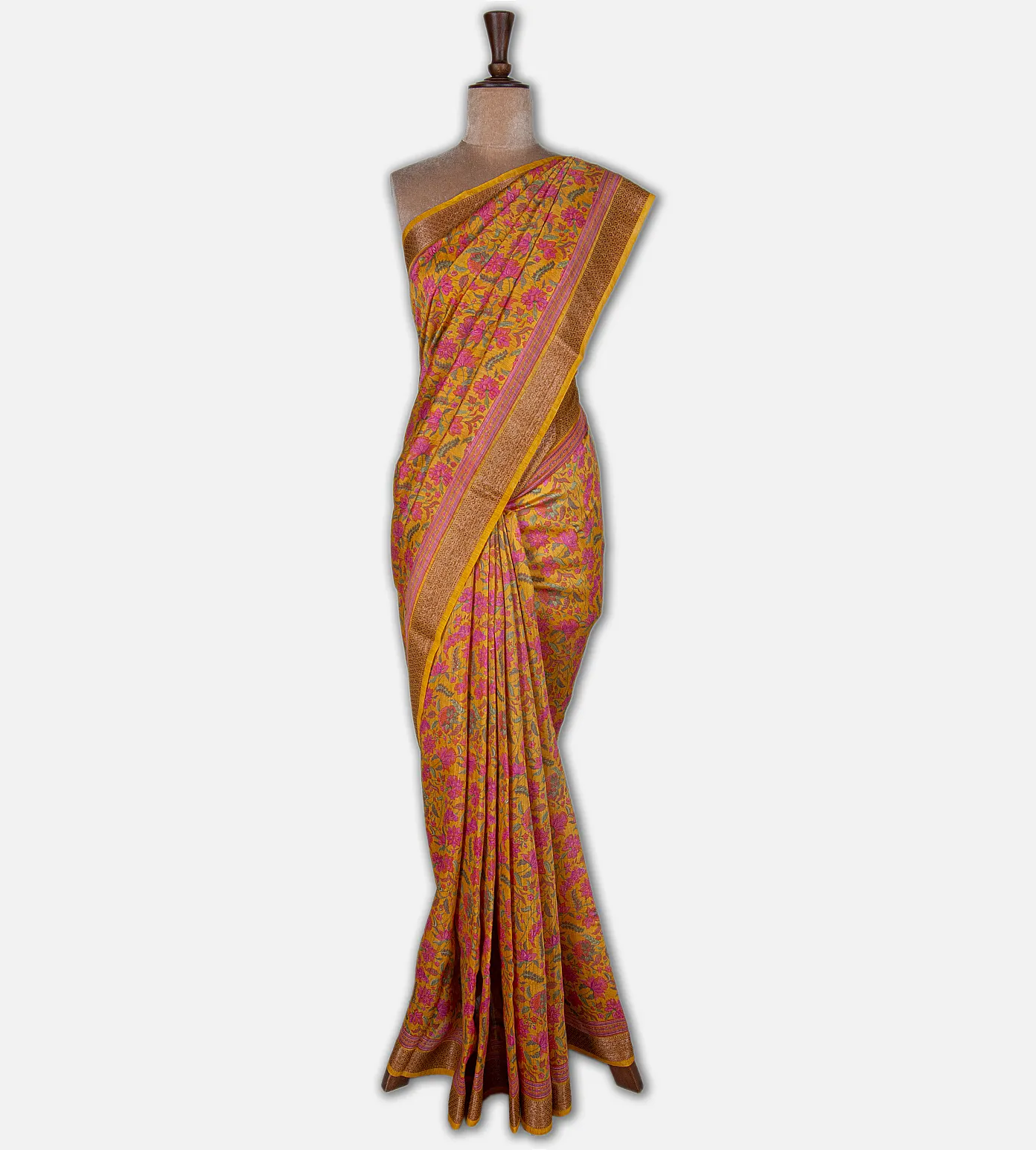 yellow-moonga-tussar-saree-d12142830-b