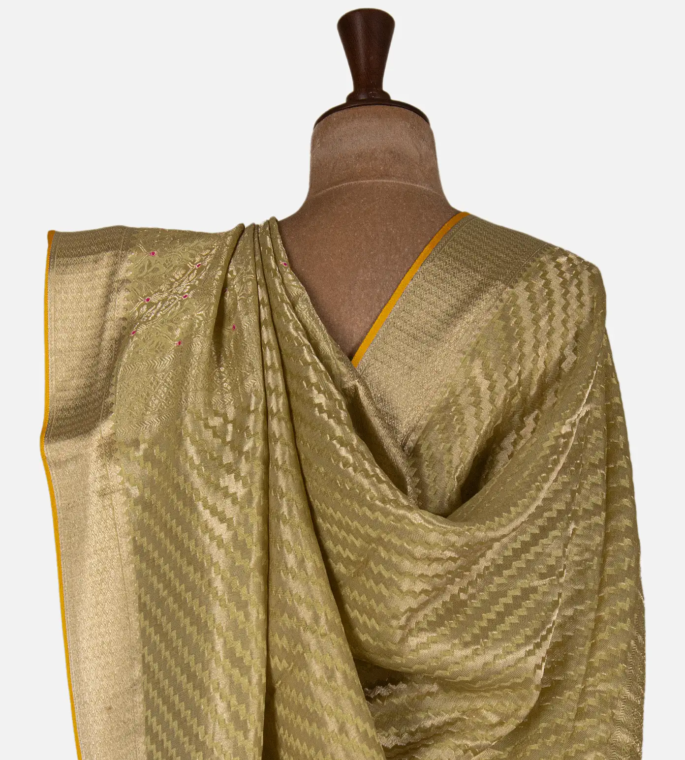 lime-yellow-banarasi-crepe-saree-d12141229-c
