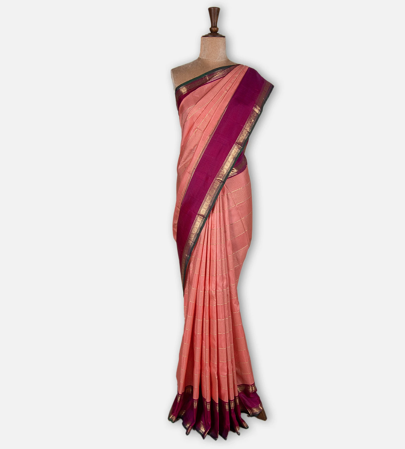 salmon-pink-kanchipuram-silk-saree-d11139767-b