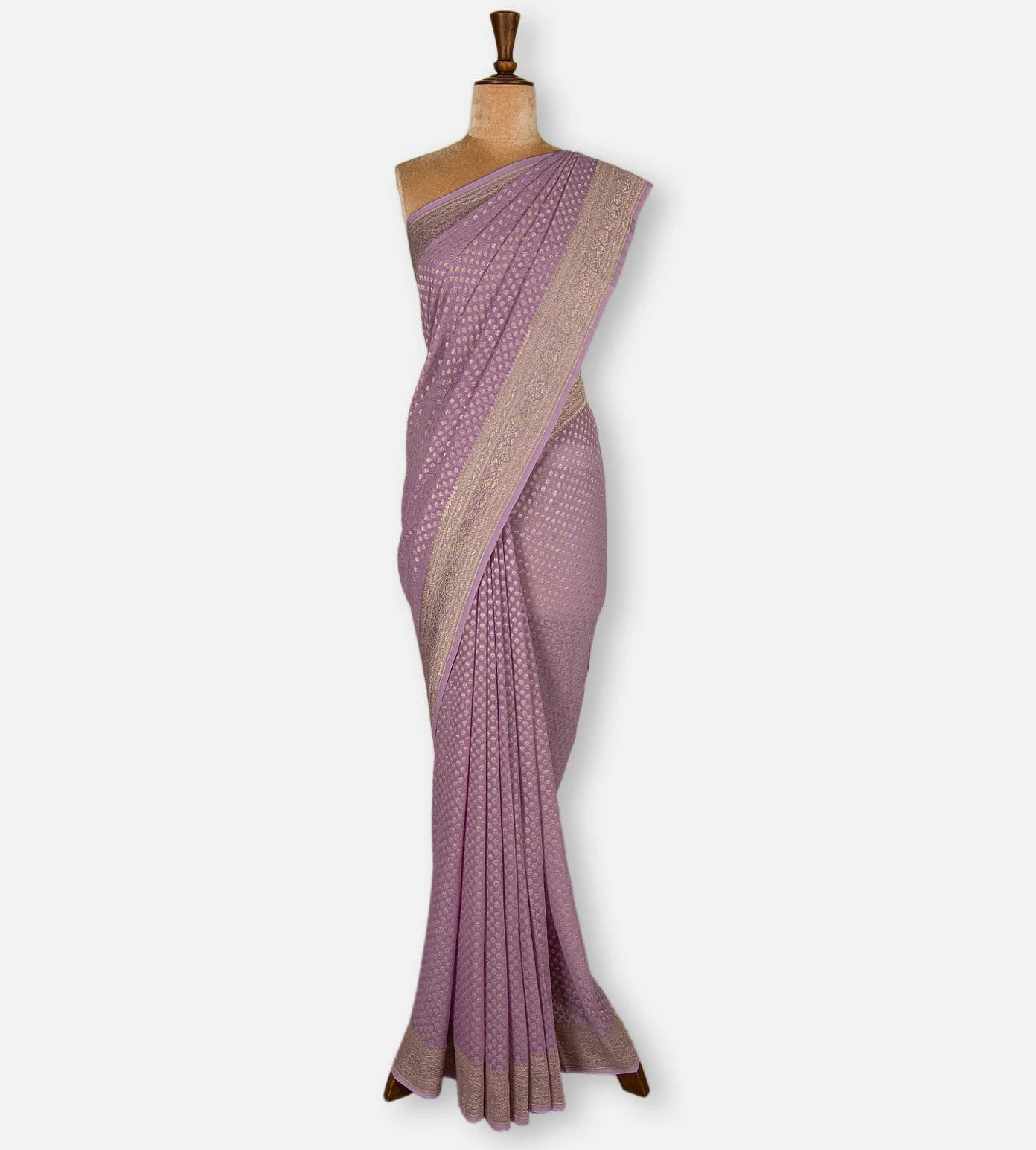 lavender-banarasi-georgette-saree-d11140001-b